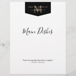 Uit de keuken van de goudmonogram - ontvanger