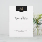 Uit de keuken van de goudmonogram - ontvanger (Staand voorkant)