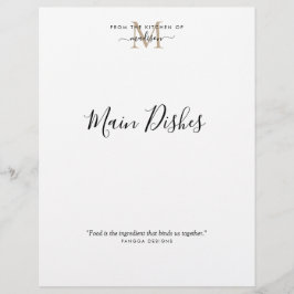 Uit de keuken van de goudmonogram - ontvanger