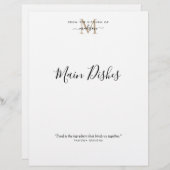 Uit de keuken van de goudmonogram - ontvanger (Voorkant / Achterkant)