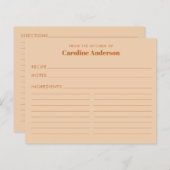 Uit de keuken van de Kaart van de Aangepaste Tan B (Voorkant / Achterkant)