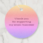 Uit de keuken van de Logo Rainbow Ombre Bedankjes Labels (Achterkant)