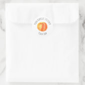 Uit de keuken van de peach Jam Classic Round Ronde Sticker (Tas)