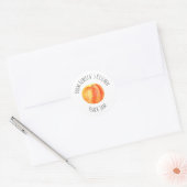 Uit de keuken van de peach Jam Classic Round Ronde Sticker (Envelop)