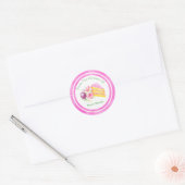 Uit de keuken van de Waterverf, met bloemen Ronde Sticker (Envelop)