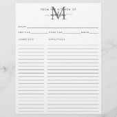 Uit de keuken van de zilvergrijze monogram (Voorkant)