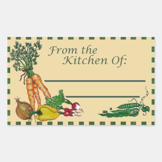 Uit de keuken van: Etiket ontvangen (Voorkant)