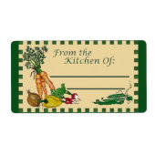 Uit de keuken van: Etiket ontvangen (Voorkant)