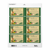 Uit de keuken van: Etiket ontvangen (Full Sheet)