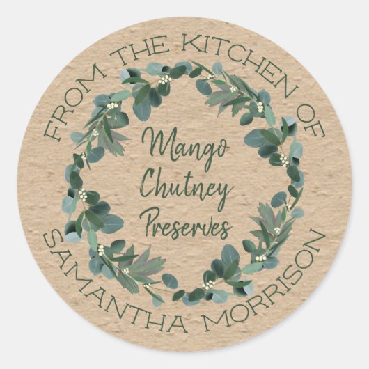 Uit de keuken van | Eucalyptus Goodies Label (Voorkant)