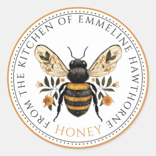 Uit de Keuken Van Floral Bee Honey Etiket
