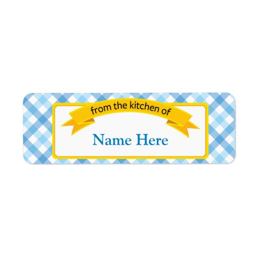 Uit de keuken van Food Label - Blauw (Voorkant)