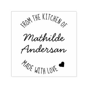 Uit de keuken van Gemaakt met liefde door Scriptna Zelfinktende Stempel