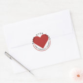 Uit de keuken van - gemaakt met liefde ronde sticker (Envelop)