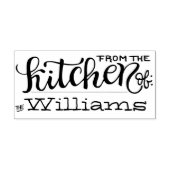 Uit de keuken van - Gepersonaliseerd Rubberstempel (Afrduk)