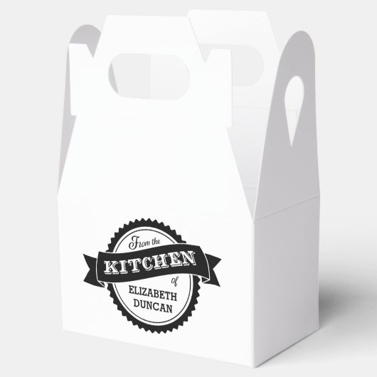 Uit de keuken van gepersonaliseerde gunst box bedankdoosjes (Geopend)