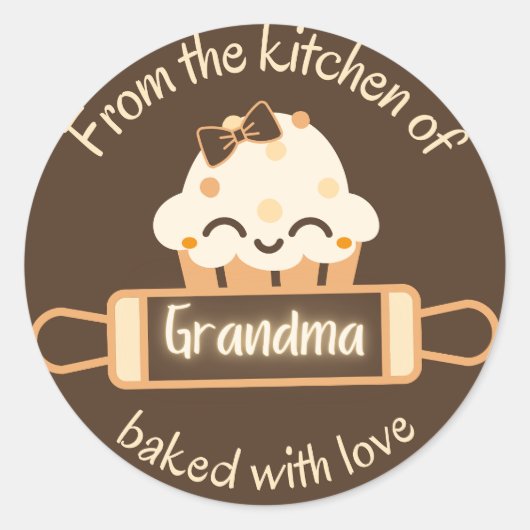 "Uit de keuken van Gramma" Sticker (Voorkant)
