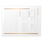 Uit de keuken van het blanco recept elegant notitieblok (Voorkant)