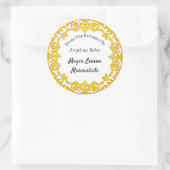 Uit de keuken van het  gele element van de douane ronde sticker (Tas)