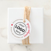 Uit de keuken van het kraftpapier van de Logo Bedankjes Labels (In situ)