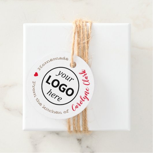 Uit de keuken van het kraftpapier van de Logo Bedankjes Labels (In situ)