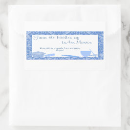 Uit de keuken van het Label van de Gift in Blues