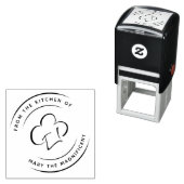 Uit de keuken van het Pet "Fluffy Round" Zelfinktende Stempel (In situ)
