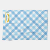 Uit de keuken van het voedseletiket - blauw theedoek (Horizontaal)