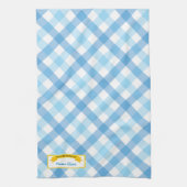 Uit de keuken van het voedseletiket - blauw theedoek (Verticaal)