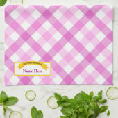 Uit de keuken van het voedseletiket - Roze Theedoek (Gevouwen)