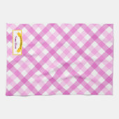 Uit de keuken van het voedseletiket - Roze Theedoek (Horizontaal)