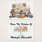 "Uit de keuken van" kaarten #2 - SRF Visitekaartjes (Voorkant /achterkant)