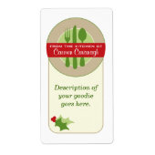 Uit de Keuken Van Kerstmisetiketten Etiket (Voorkant)