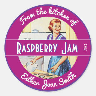 Uit de keuken van  keuken scène eten ronde sticker