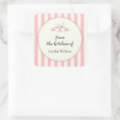 Uit de keuken van Klein Bedrijf Vierkante Sticker (Tas)