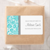 Uit de keuken van Labels Aqua Damask (Insitu)