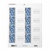 Uit de keuken van Labels Blue Damask (Full Sheet)