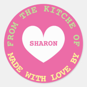 Uit de keuken van Made met kleine liefde Ronde Sticker