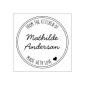 Uit de keuken van Made with Love door Script Name Rubberstempel (Afrduk)