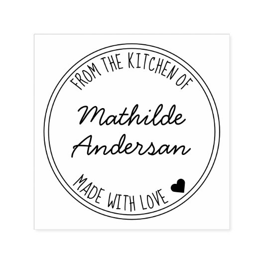 Uit de keuken van Made with Love door Script Name Zelfinktende Stempel (Design)