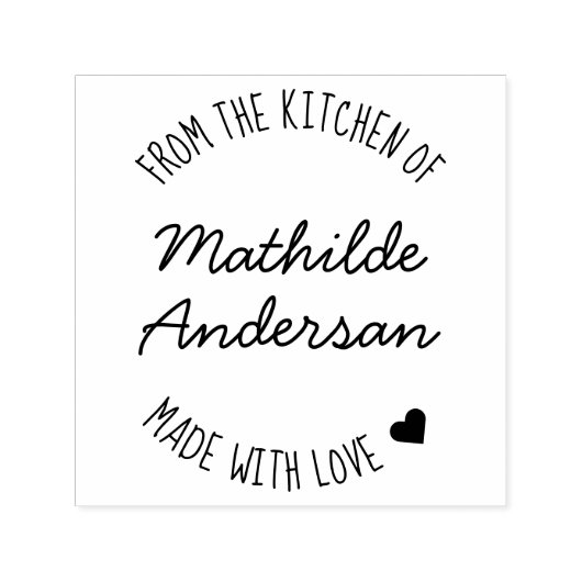 Uit de keuken van Made with Love door Script Name Zelfinktende Stempel (Design)