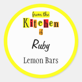 Uit de keuken van Red Yellow Custom Stickers