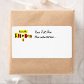 Uit de keuken van retro aangepaste verzendlabels etiket (Insitu)