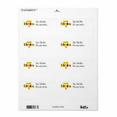 Uit de keuken van retro aangepaste verzendlabels etiket (Full Sheet)