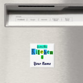 Uit de keuken van Retro Blues Koelkastmagneet Magneet (Insitu (Vaatwasser))