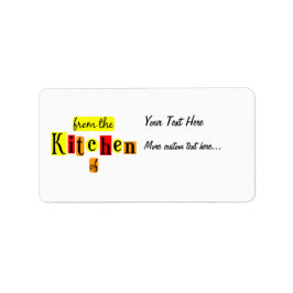 Uit de keuken van Retro Custom Canning Labels