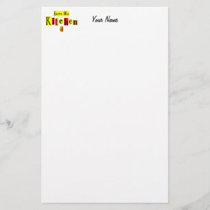 Uit de Keuken van Retro Reds Custom Stationery Briefpapier