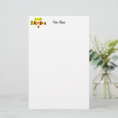 Uit de Keuken van Retro Reds Custom Stationery Briefpapier (Staand voorkant)