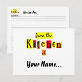 Uit de keuken van Retro Reds Recept Kaart (Voorkant / Achterkant)