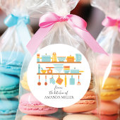 Uit de keuken van Retro Ronde Sticker